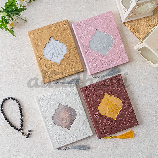 Cetak Buku Yasin dan Tahlil Hardcover - Custom Foto dan Nama 40/100 Hari - Vintage Leather Luxury