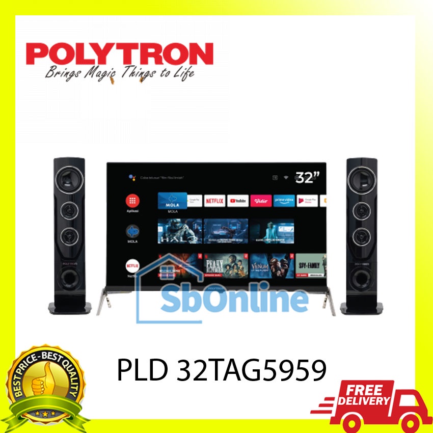 POLYTRON Smart Cinemax Android TV 32 inch PLD 32TAG5959