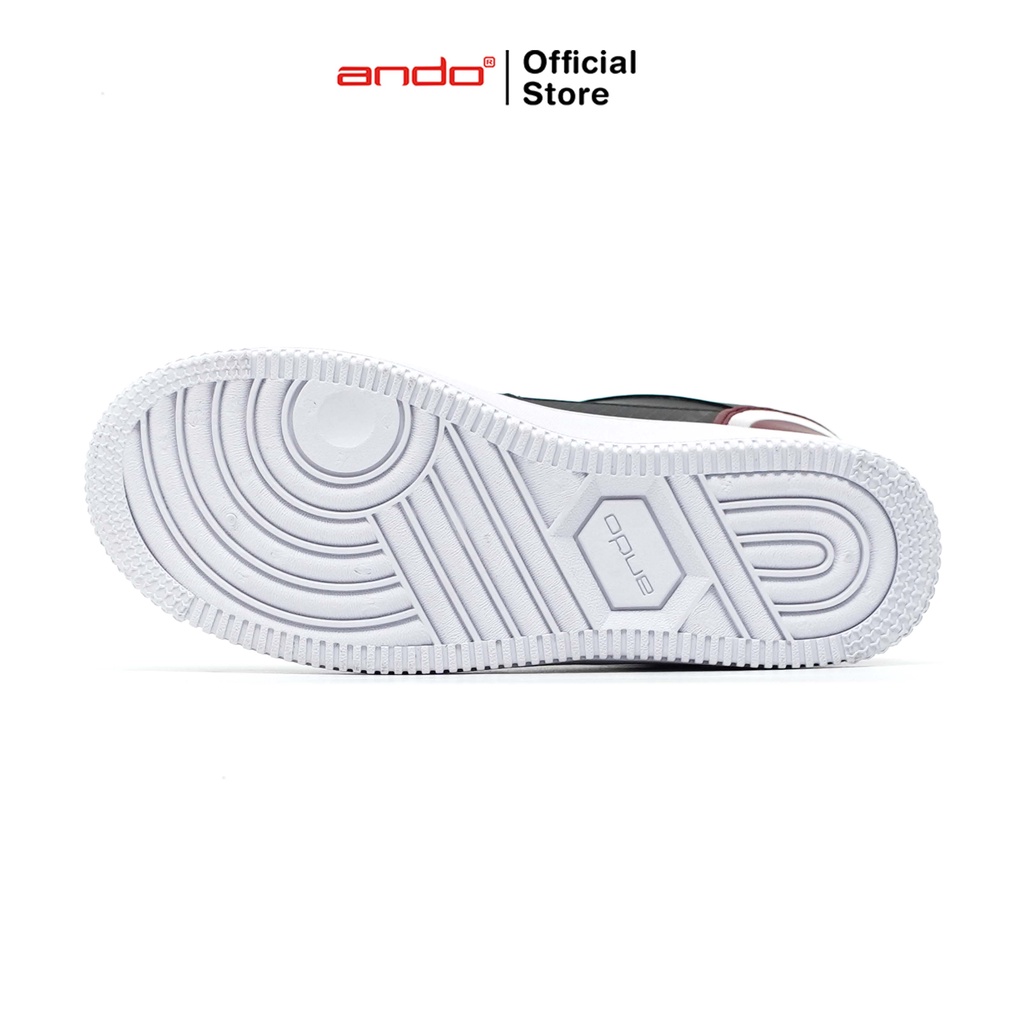 Ando Official Sepatu Sneakers Senju Pria Dewasa - Hitam/Putih