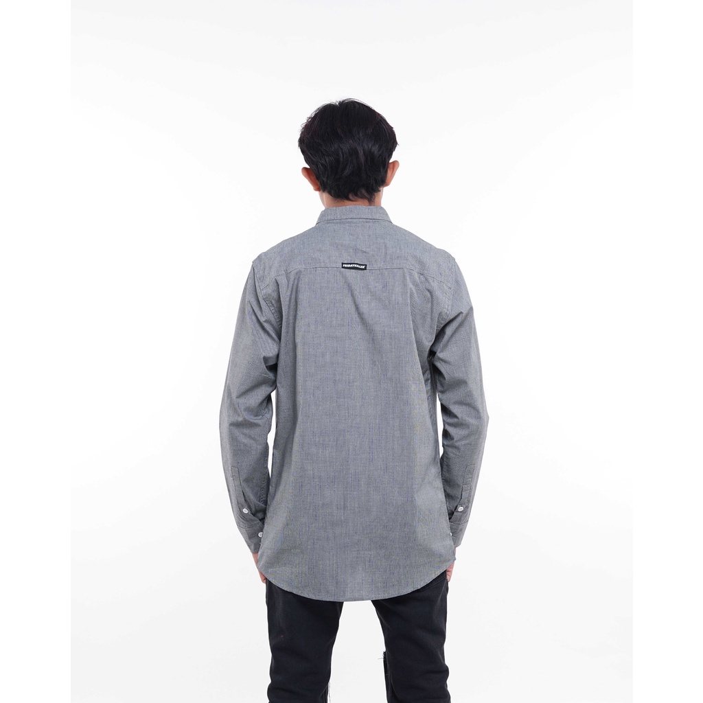 KEMEJA LENGAN PANJANG FRIDAY KILLER | FREZI GREY LONGSLEEVE