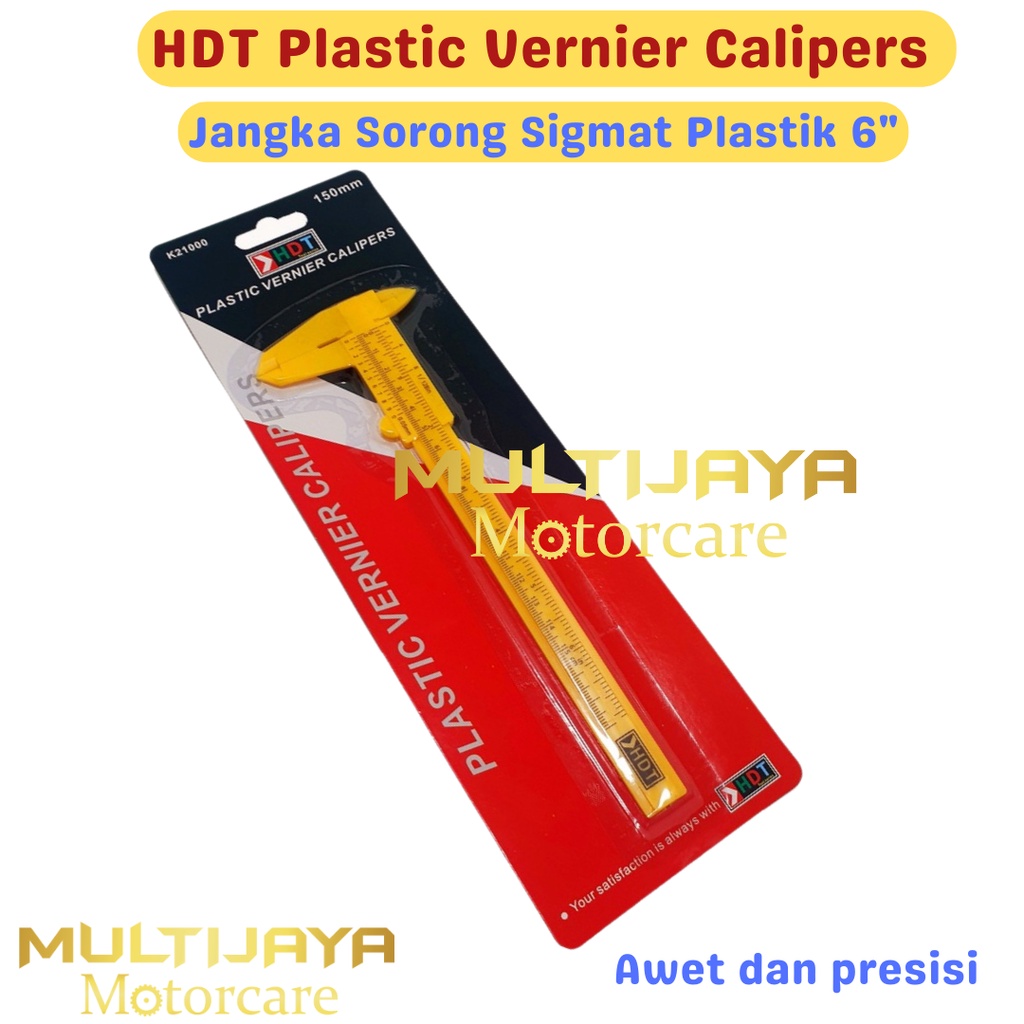 HDT Jangka Sorong Sigmat Plastik 6&quot; - Vernier Calipers 6 Inch