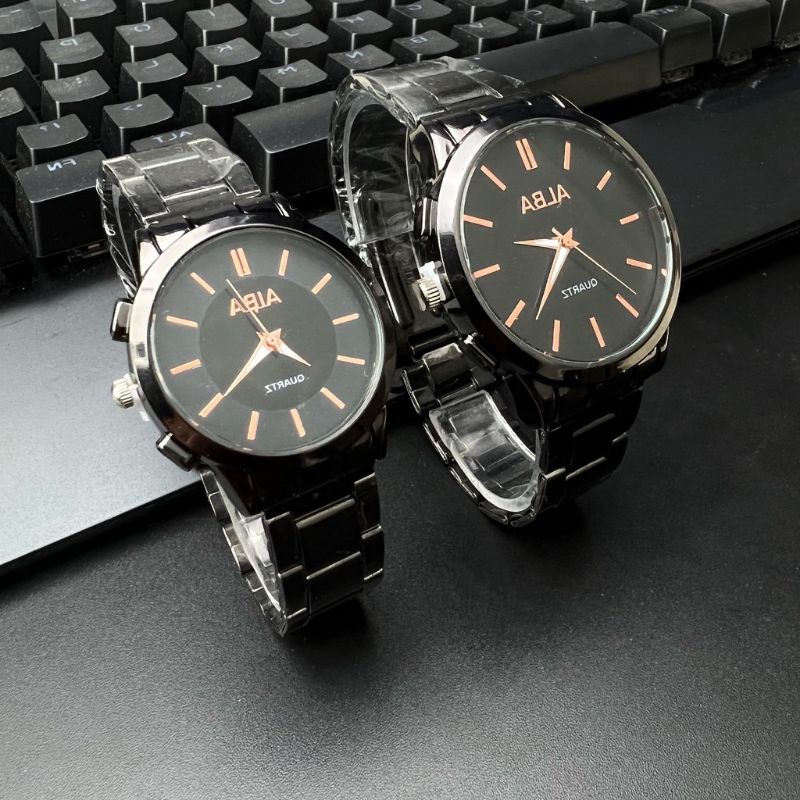 Jam Tangan Couple Keren Termurah Cowok Adjustable Stylish Kece Wanita Rekomended Polos Stylish Simpl