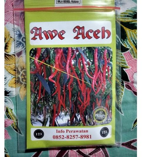 ALI351 Cabe Awe Aceh 10 Gram - Benih Cabe Merah Keriting Awe Aceh - Bibit Cabe Awe Aceh - CMK Awe Aceh |