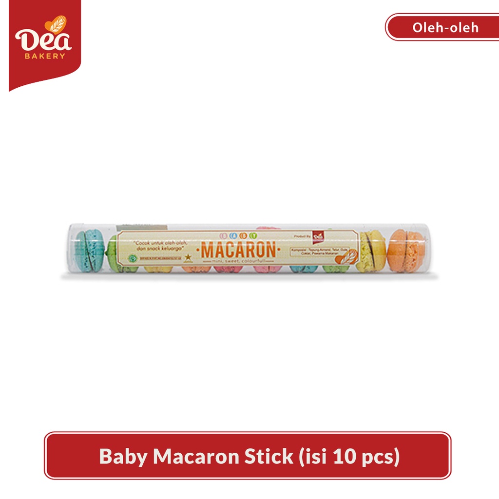 

Baby Macaron (Macaron Mini) Kemasan Stick Dea Bakery