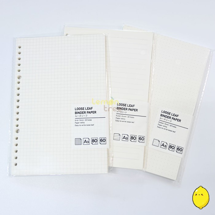 

Kertas Panmomo Loose Leaf Binder Paper Refill Dotted & Grid / Kertas Binder