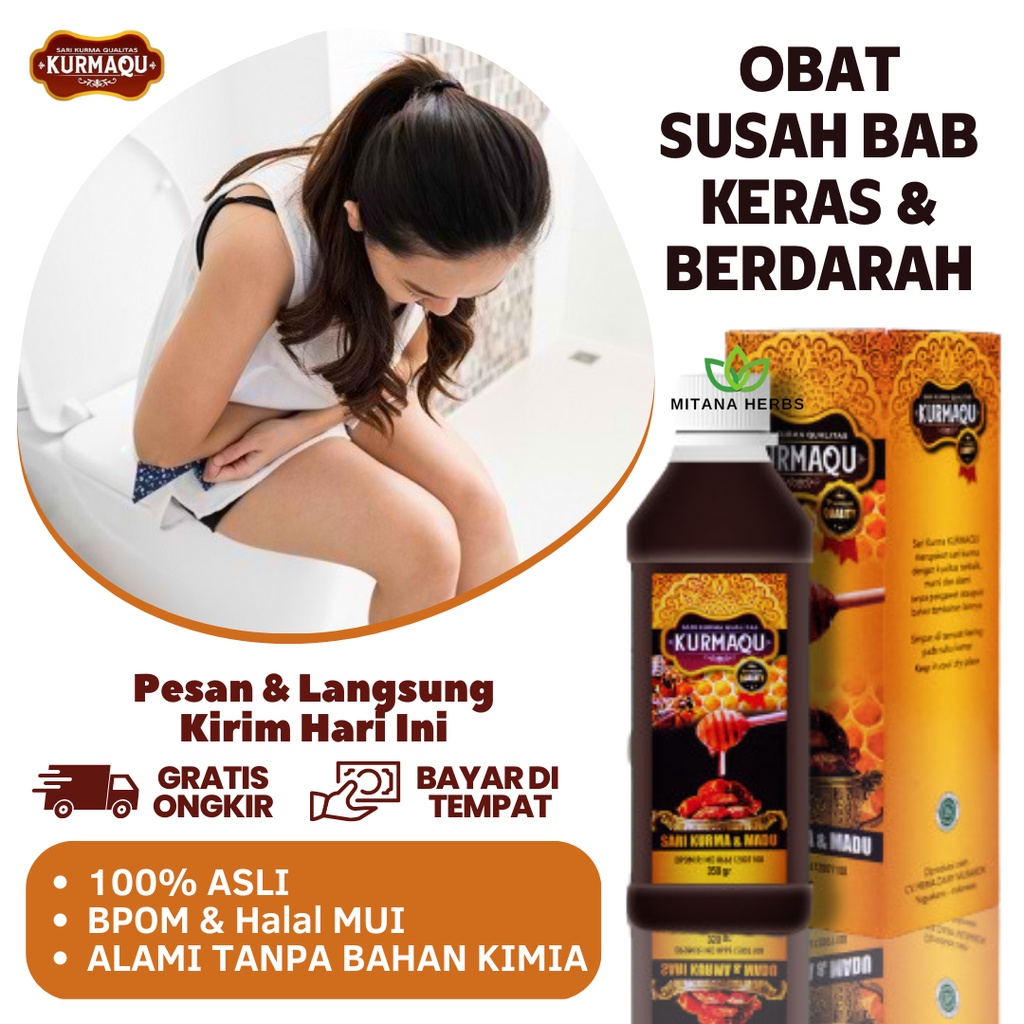 Obat Susah BAB Dewasa, Pelancar BAB, Sembelit Untuk Bayi, Anak dan Dewasa |KURMAQU SARI KURMA ALAMI