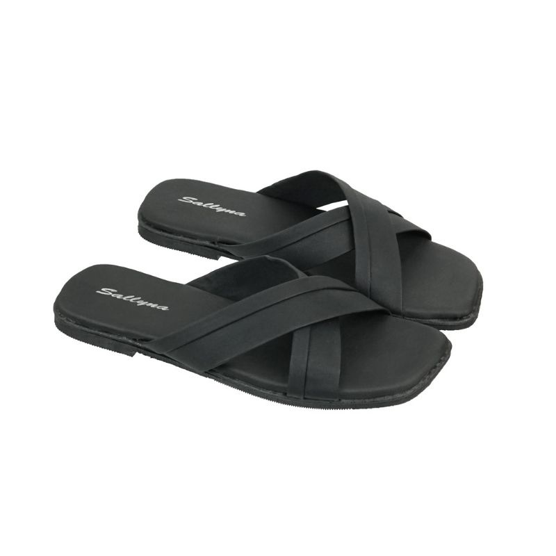 Sandal Flat Wanita Tali Silang (Arn)