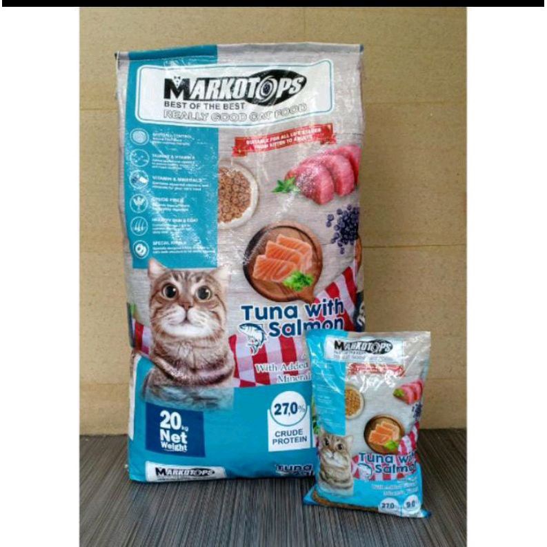 Makanan Kucing Adult Markotops Tuna &amp; Salmon 20kg (Ekspedisi) makanan kucing dewasa markotops tuna&amp;Salmon