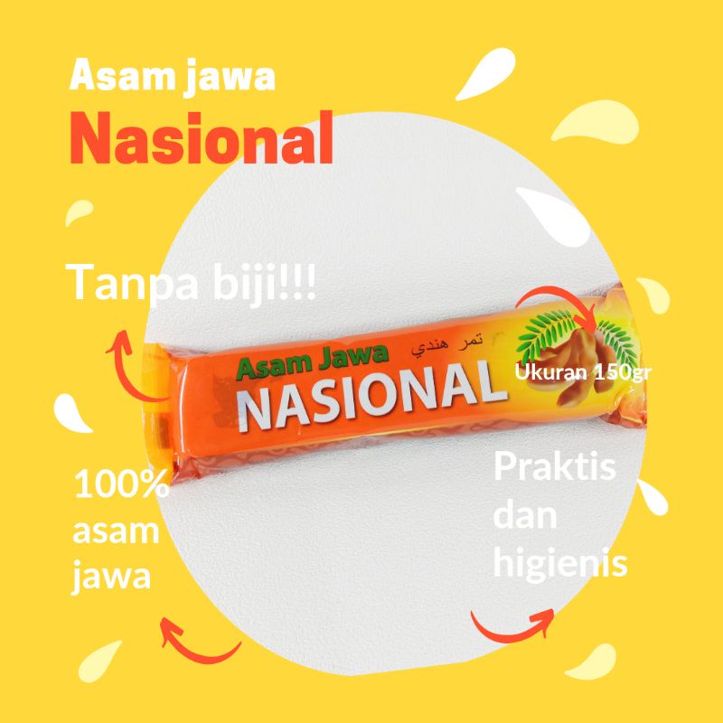 

Asem jawa tanpa biji Nasional 150gr