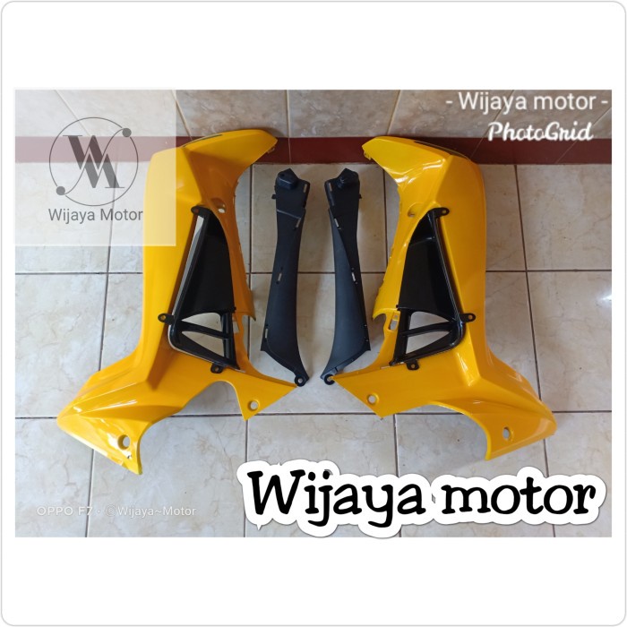 cover sayap samping supra x 125 batman kuning  wijaya motor