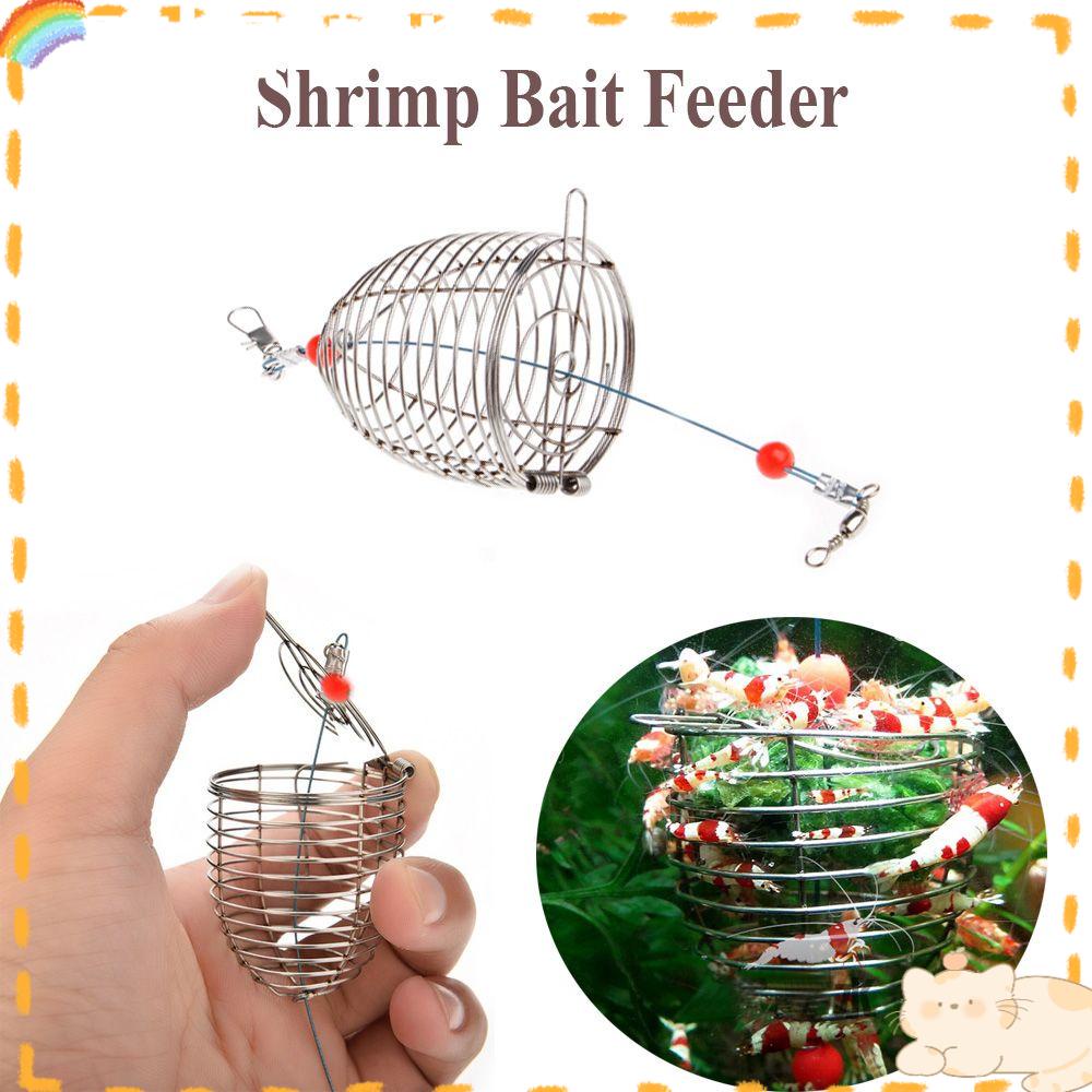 Solighter Aquarium Umpan Feeder Tahan Lama Fish Tank Trap Basket Fishing Lure Cage