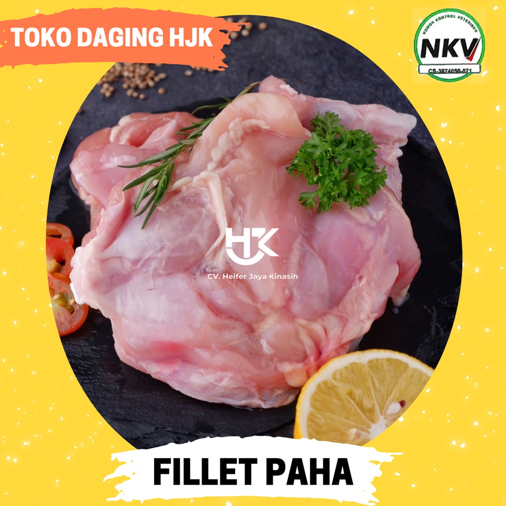 

Daging Fillet Paha Ayam / Boneless Paha Ayam Skinless Frozen