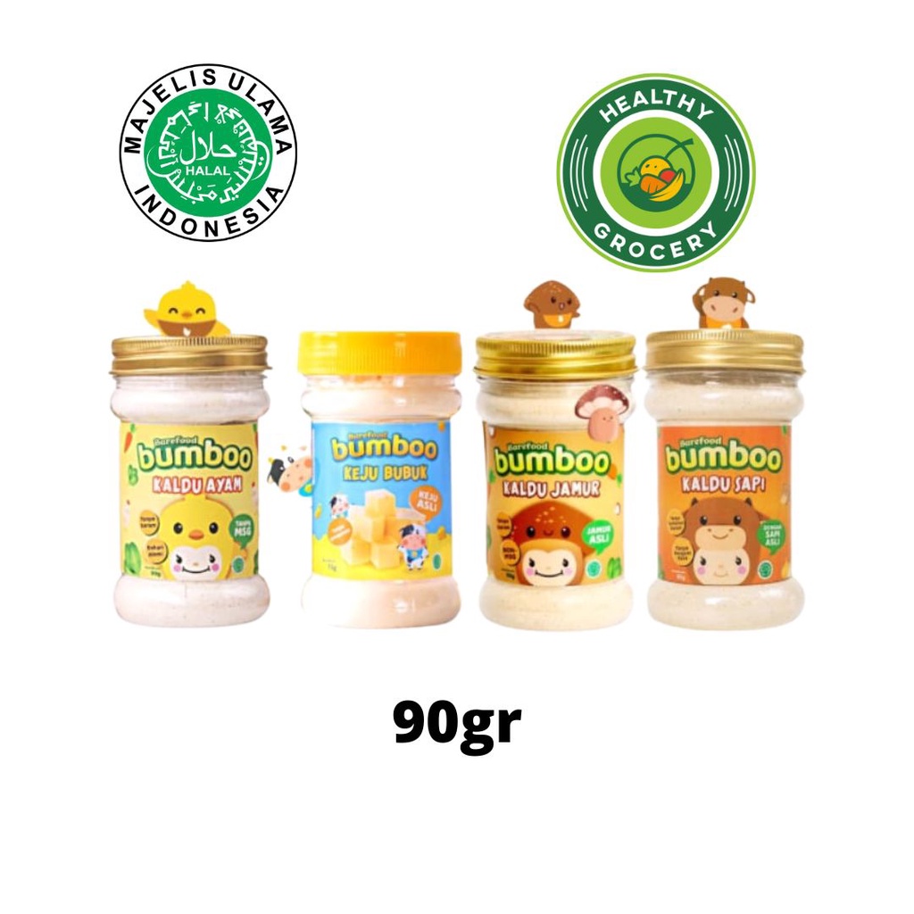 Barefood Bumboo Kaldu 90 GR HALAL RASA Ayam / RASA Jamur / RASA SAPI MPASI BABY / BAYI Tanpa MSG / NON MSG