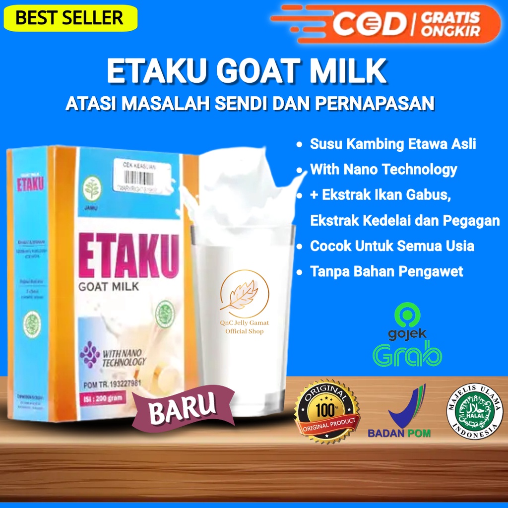

ETAKU GOAT MILK Susu Kambing Etawa Asli Tingkatkan Daya Ingat Anak Dewasa Jaga Kesehatan Tulang dan Jantung Atasi Masalah Pernapasan