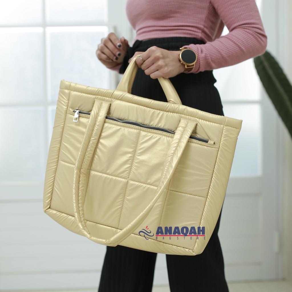 Tas Wanita Totebag Tas Laptop Wanita Handbag Puffy Bag