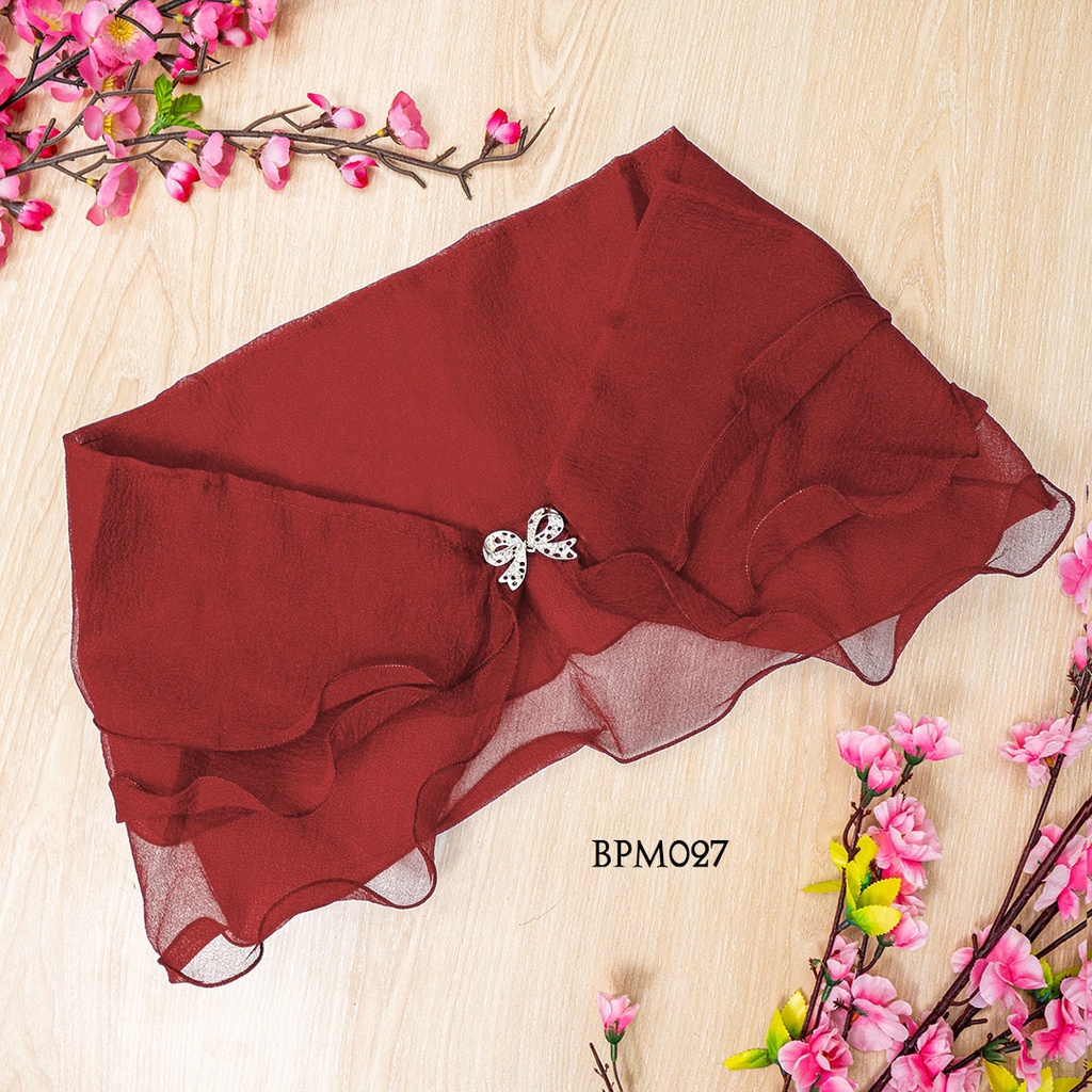 [PRODUCT BARU] BOLERO MAROON WANITA AKSESORIS PESTA BPM027