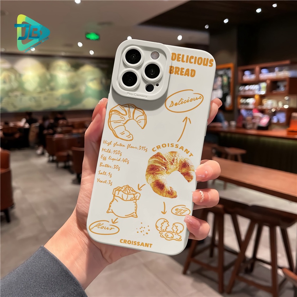 CUSTOM CASE SOFTCASE SILIKON PROCAMERA BREAD CUSTOM IPHONE 6 6S 7 7+ 8 8+ X XS MAX 11 12 13 14 PRO MAX JB7135