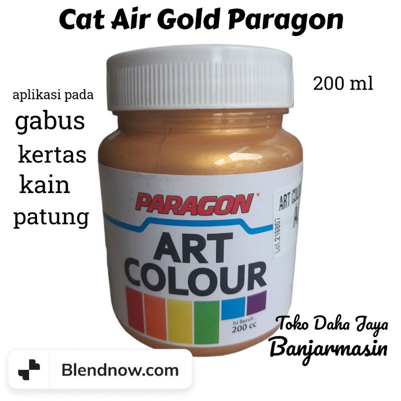 Cat Lukis Emas Paragon 200ml | Berkilau Elegan | Hasil Maksimal