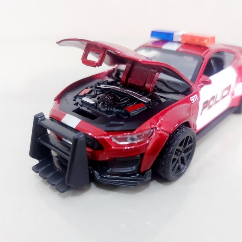 Diecast Mobil Sedan Polisi 911 Alloy - Mainan Koleksi Miniatur Police Car Anak Dewasa