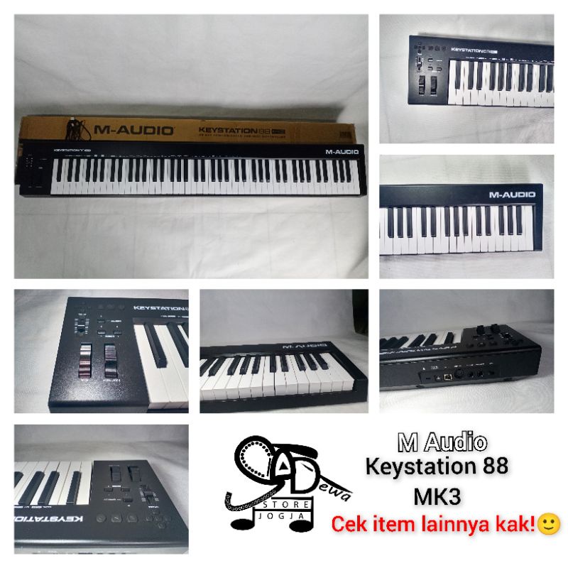 M AUDIO KEYSTATION 88 MK3 MIDI CONTROLLER MKIII CONTROLER