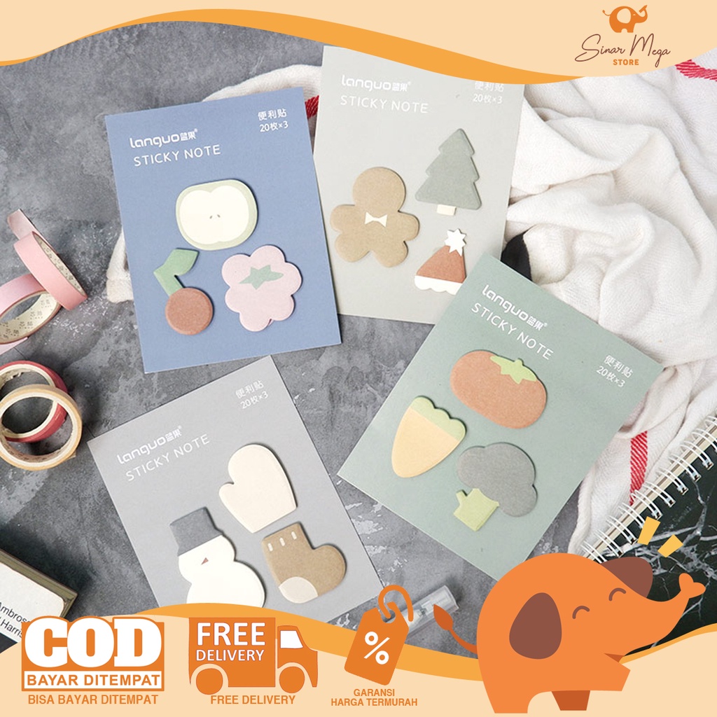 

Winter Things Mini Sticky Notes Set / Kertas Memo Note Tempel Lucu Unik Murah