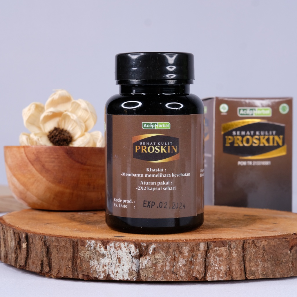 Proskin Obat Gatal Seluruh Badan Tubuh Budug Borok Gatel Kulit Berjamur Kudis Kurap Panu Kadas Untuk Anak dan Dewasa Herbal Kapsul Binahong Asli BPOM
