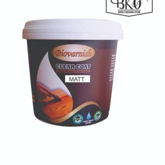 Recomend  cat kayu water based clear matt biovarnish (clear coat)