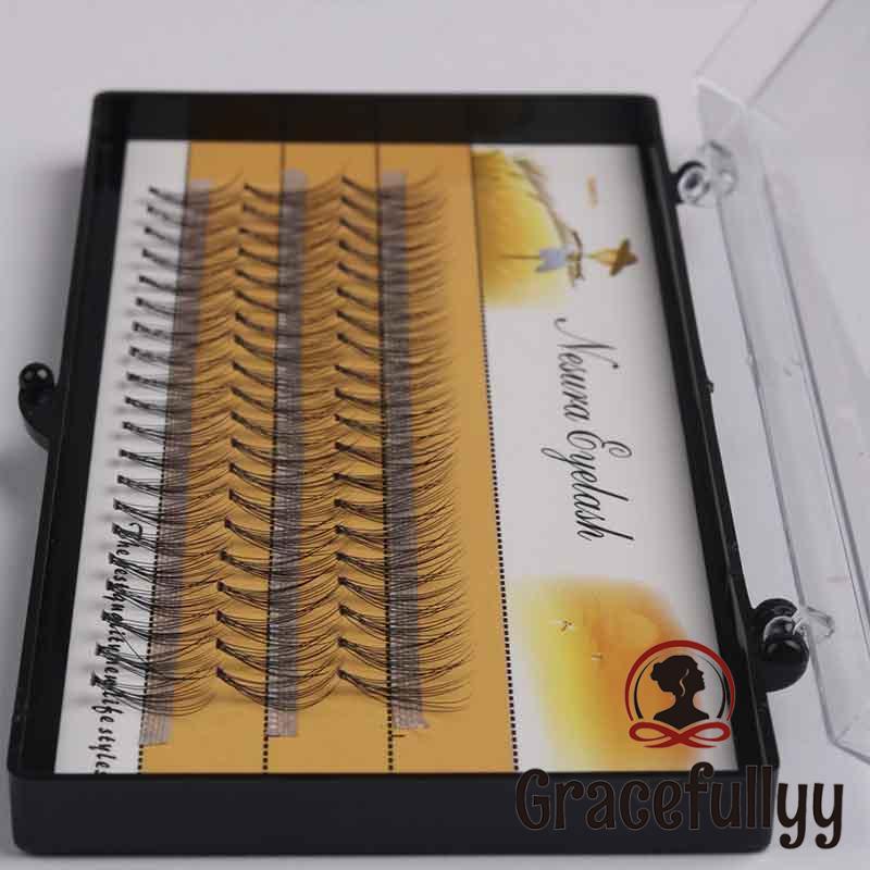 [COD]10/11/12mm Bulu Mata Tanam Knot Free / Diy Eyelash Extension Korea / Bulu mata Sambung-GY