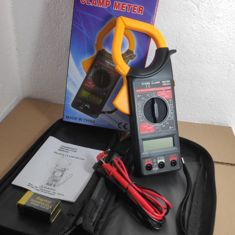 Digital DT266 Digital Clamp Ampere Multimeter Tang Ampere Digital Multitester Tang Amper AVOmeter Clamp Amper