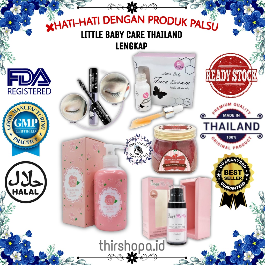 (READY & ORIGINAL) LITTLE BABY CARE THAILAND LENGKAP FACE SERUM SWEET EYEBROW SERUM PORCELAIN SKIN L