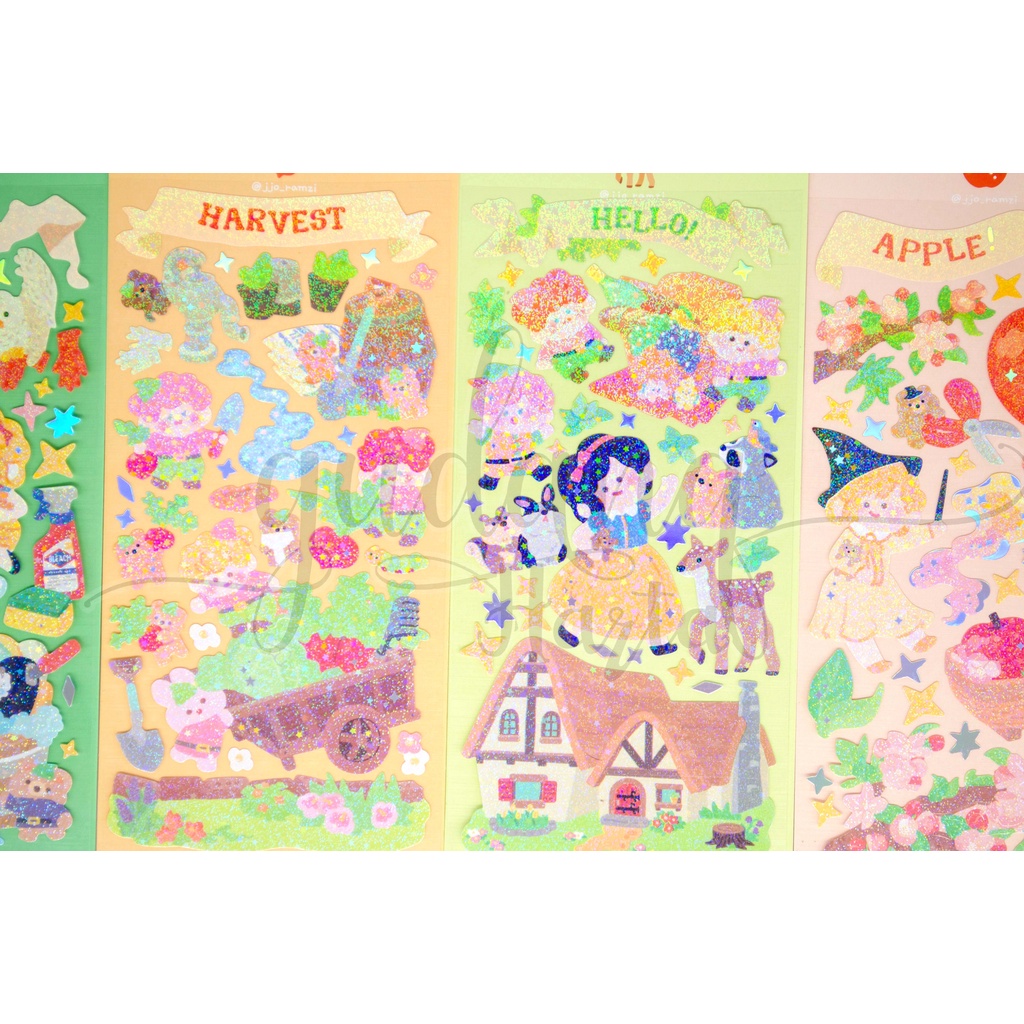 Stiker Chibi Cute Fairy Tale Sticker Motif Kartun Cewek Cantik Lucu DIY Scrapbook GH 303499