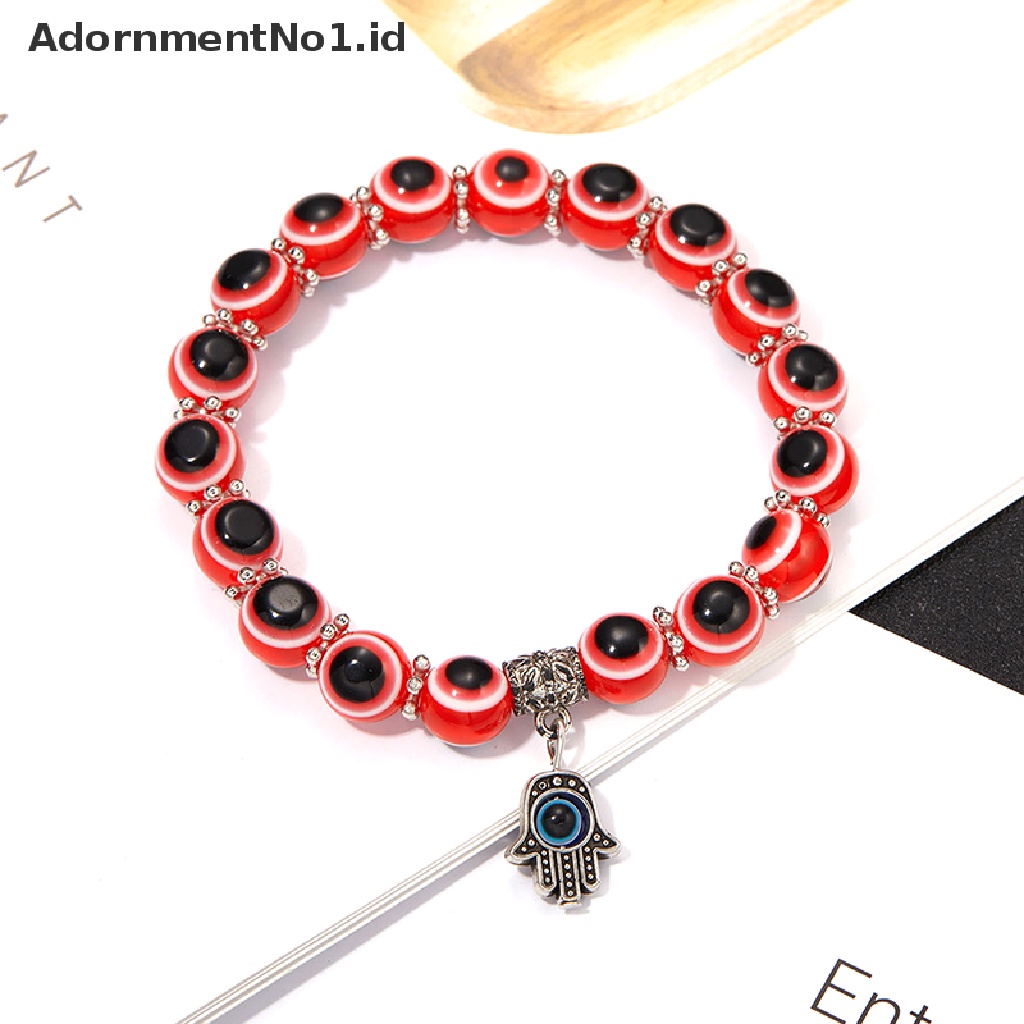 [AdornmentNo1] Klasik Turki Evil Eye Bracelet Pesona Tangan Beruntung Mata Biru Beads Bracelets [ID]