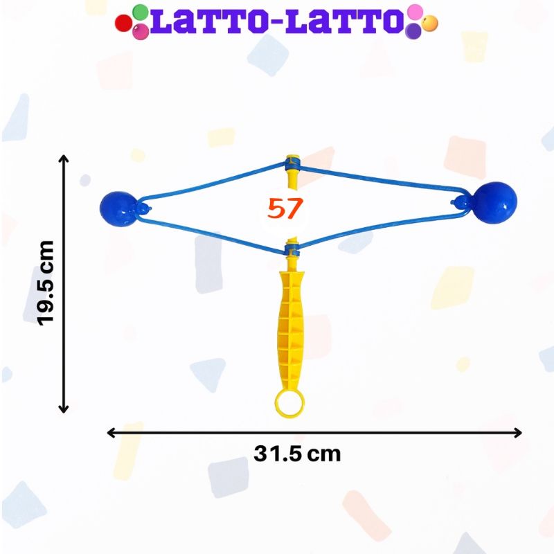 24pcs Latto Latto Gagang 20cm / Mainan Latto Latto Gagang Anti Gagal Buat Pemula / Etek Etek Gagang Murah