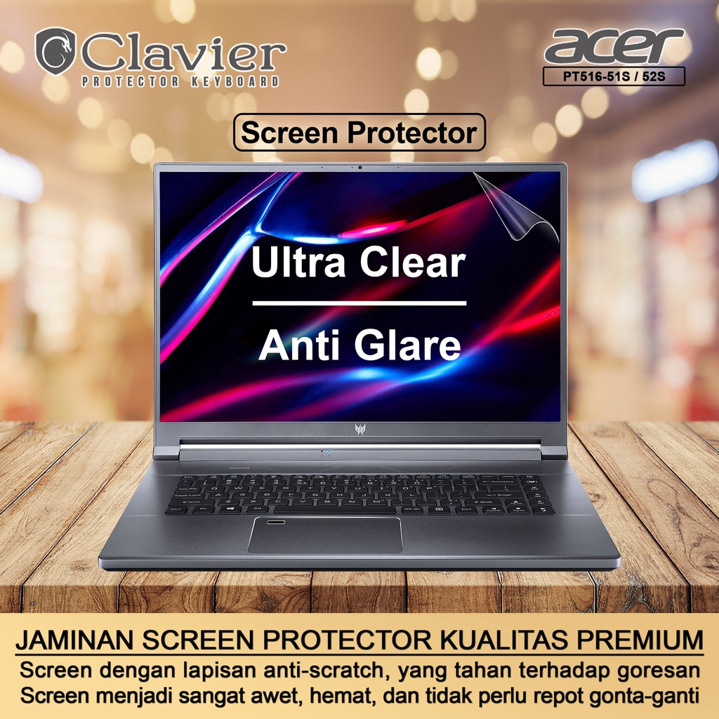 Cover Keyboard Screen Protector Garskin Laptop Anti Gores Acer Predator Triton 500 SE PT516-52S-96EH