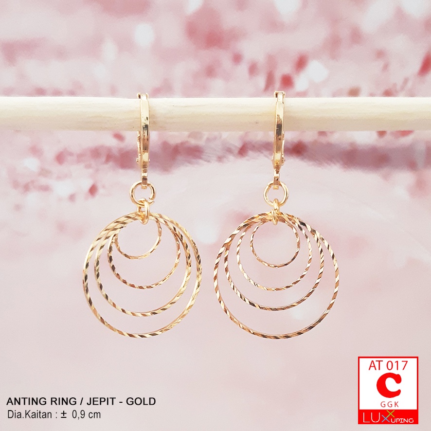 AT 017 Anting Jurai Mata Putih Aksesoris Xuping Dewasa Anting Hijab Wanita  Luxx Xuping
