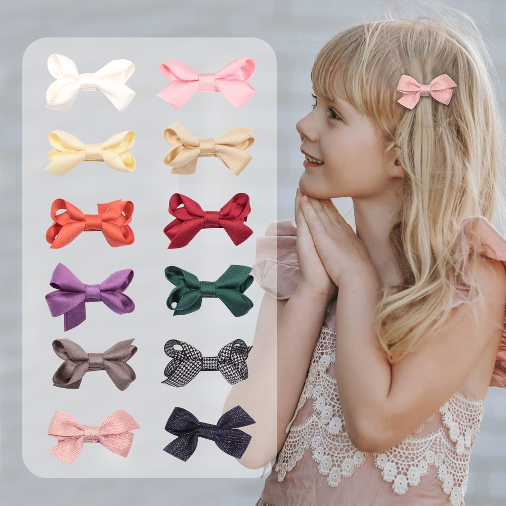 JEPIT RAMBUT PITA ANAK PEREMPUAN MODEL RIBBON KNOT BOW JEPITAN PONI RETRO GIRL BAYI BABY CUTE GIRLY KAIN WARNA SOFT PASTEL LEMBUT HAIR CLIP PIN HAIRCLIP HAIRPIN
