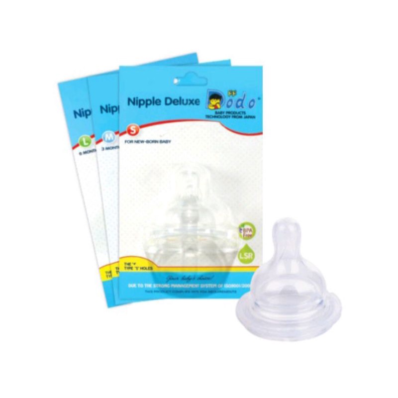 Nipple dodo deluxe/karet dot dodo wide neck anti colic