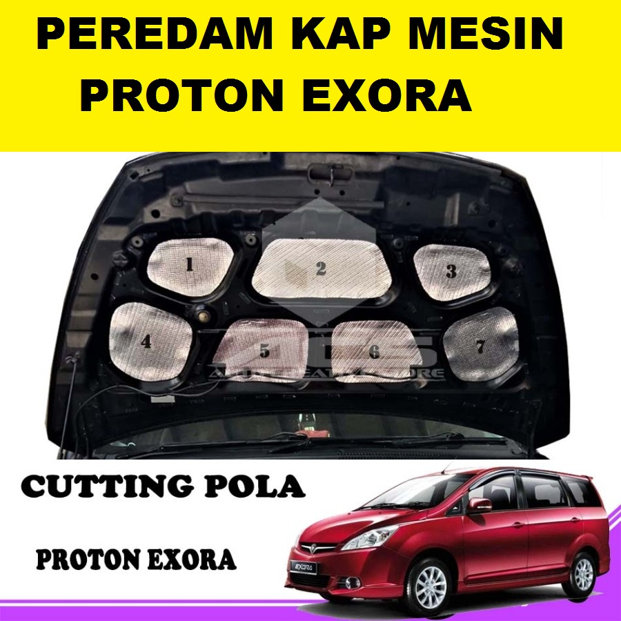 Peredam panas kap mesin mobil PROTON EXORA