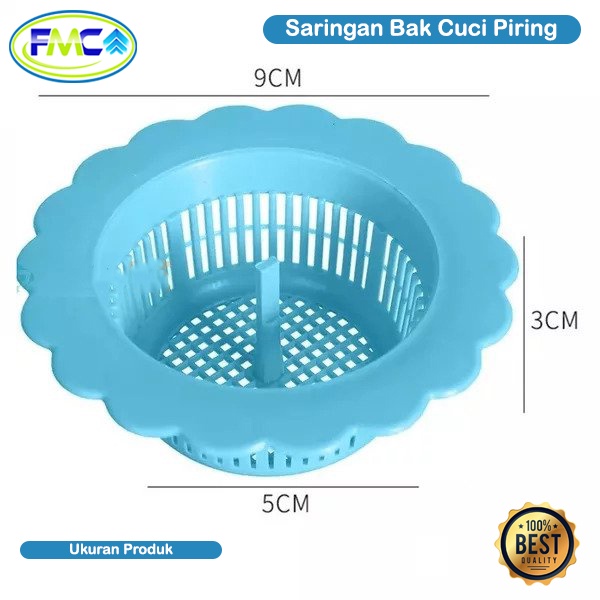 Saringan Wastafel Cuci Piring Penyaring Bak Sink Saringan Afur PVC Penutup Lubang Saluran Air Bak Cuci Piring Penyaring kotoran Sampah Sisa Makanan