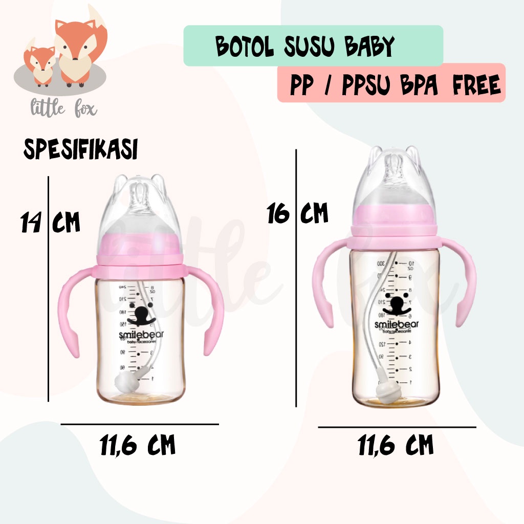 [ IMPORT ] Botol Susu Bayi PPSU / PP BPA Free / Bebas BPA Training Bottle Baby