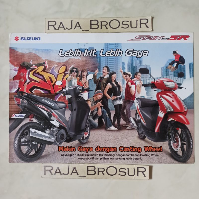 Poster brosur katalog leaflet Suzuki Spin/Spin125/Spin 125 SR 2007