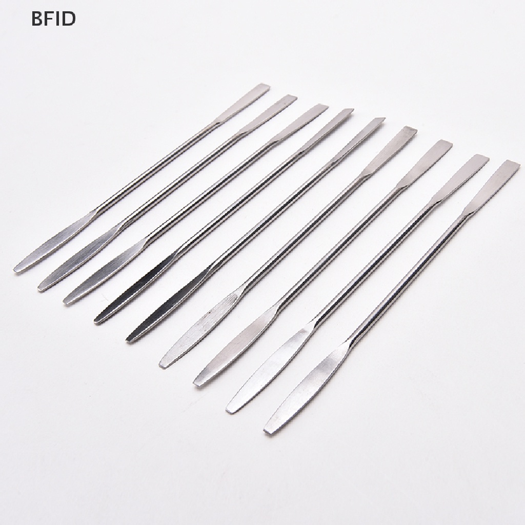 [BFID] 1pcs Wanita Stainless Steel Nail Art Makeup Palette Spatula Nada Batang Alat Kecantikan [ID]