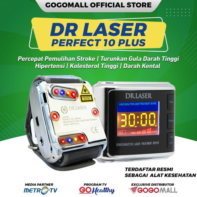 Promo DR LASER PERFECT 10 PLUS GOGOMALL TERAPI PROSES PENYEMBUHAN STROKE