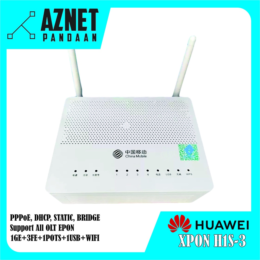 HUAWEI H1S-3 ONU XPON 1GE+3FE+1TEL+1USB+WIFI ANTENA EKSTERNAL SECOND