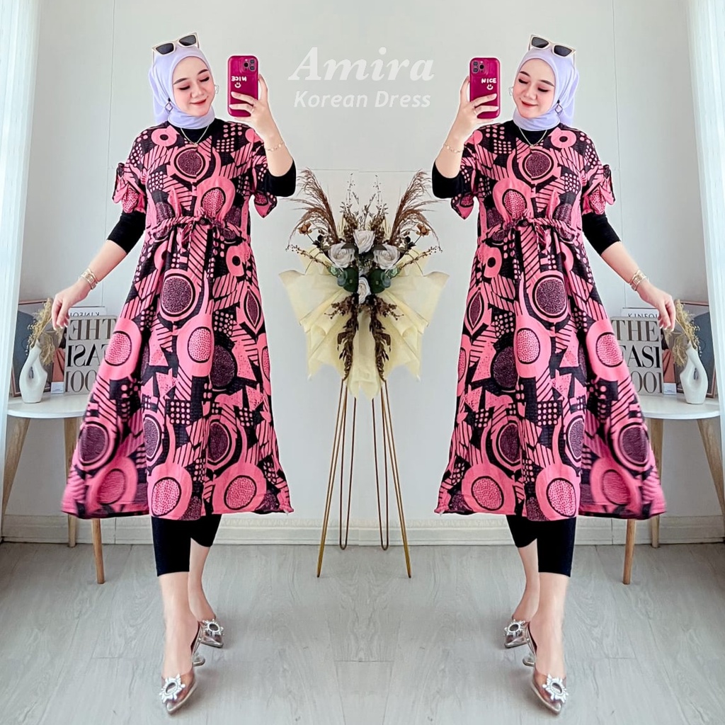 DASTER KEKINIAN SERUT AMIRA DRESS RAYON BUSUI