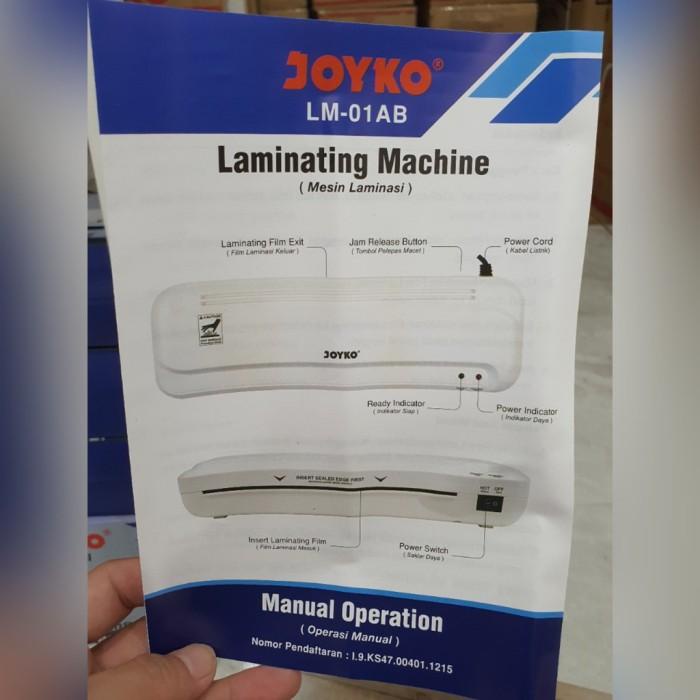 

Mesin Laminating Joyko Lm05 Lm 05 F4 Folio Laminasi Ktp A4 Panas Hot Baru!!