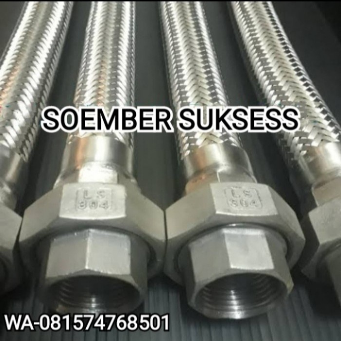 Flexible Metal Hose 1 Inch X 50 Cm Watermur Besi