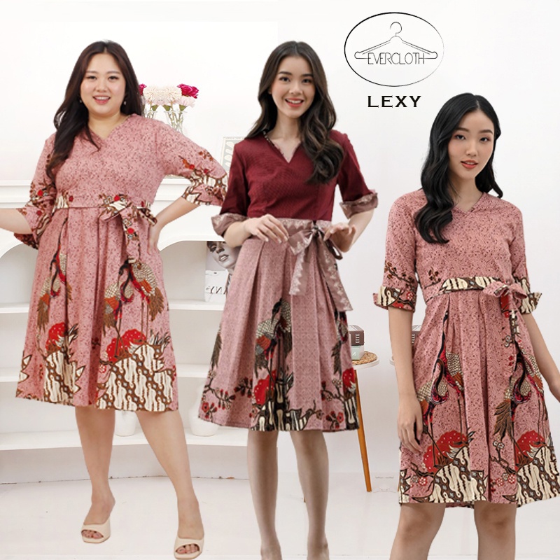 Dress Batik Wanita Terusan Wanita / Batik Wanita / Dress Batik / Dress Batik Modern / Lexy Dress / 263 JCO