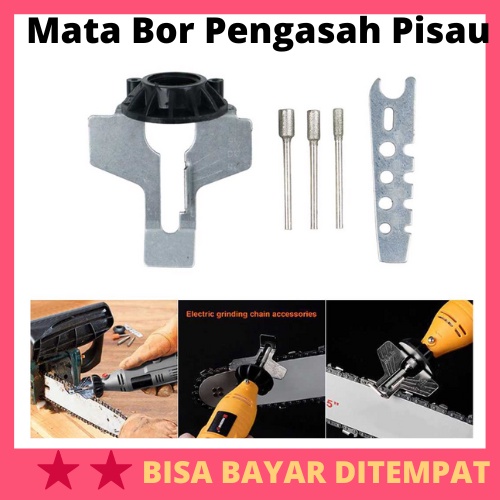 Mata Bor Pengasah Pisau Gergaji Chainsaw Sharpening / Alat Mata Bor Asah Asahan Pengasah Penajam Pol