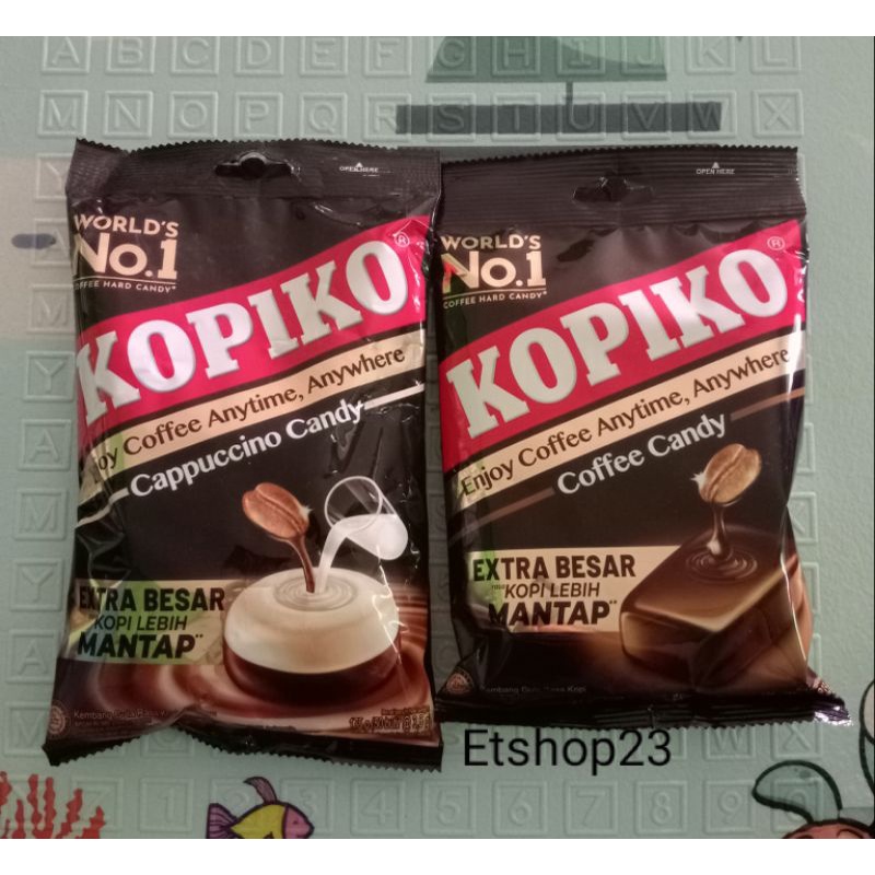 

[pack] Kopiko permen kopi extra lebih besar isi 50 butir 175 gram